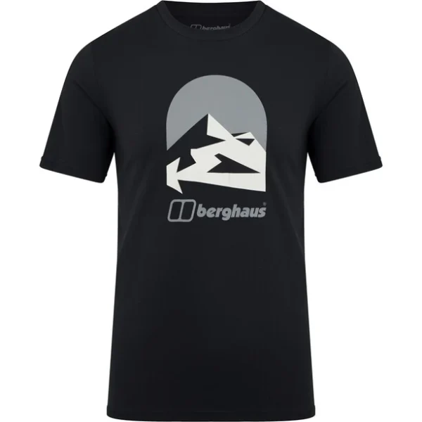 Berghaus Edale Mountain T-Shirt Col Ras-Du-Cou Homme, Noir 1