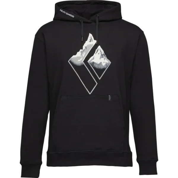 Black Diamond Mountain Logo Hoody Men, Noir 1