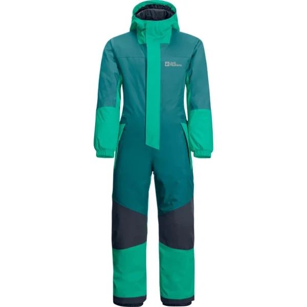 Jack Wolfskin Icy Mountain Combinaison Enfant, Bleu Pétrole/vert 1