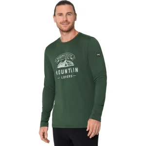 Super.natural Mountain Lovers Sweat à Manches Longues Homme, Vert 12