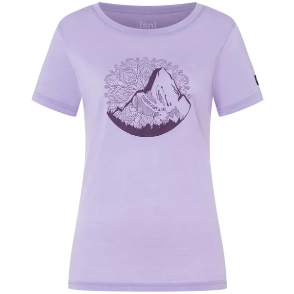 Super.natural Mountain Mandala Tee Women, Violet 1